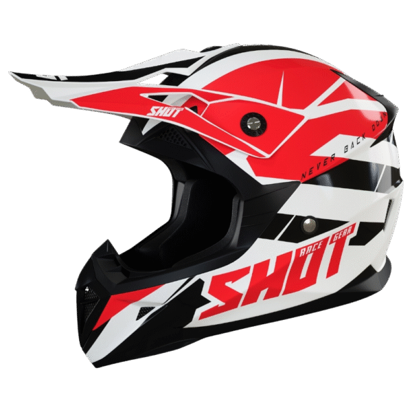 CAPACETE SHOT PULSE REVENGE RED/WHT/BLK