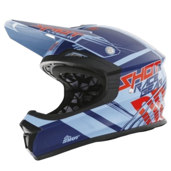 CAPACETE SHOT FURIOUS CLAW BLU/RED