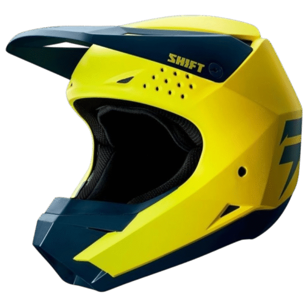 CAPACETE SHIFT WHITE SOLID YLW/BLU