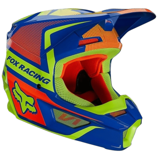 CAPACETE FOX V1 OKTIV BLUE MX MULTICOLOR