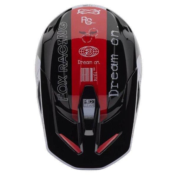 CAPACETE FOX V1 RACE SPEC RED/BLK/WHT - Image 4