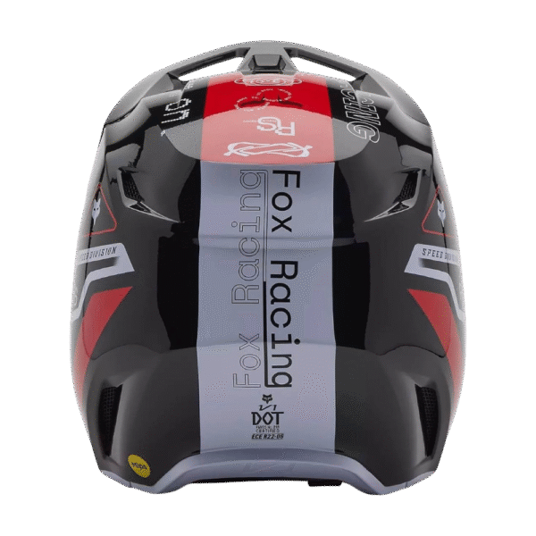 CAPACETE FOX V1 RACE SPEC RED/BLK/WHT - Image 3