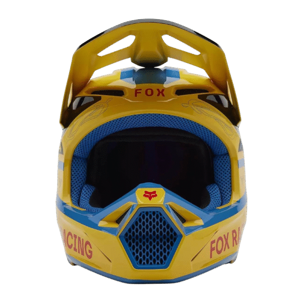 CAPACETE FOX V1 RACE SPEC YLW/BLU/BLK - Image 3
