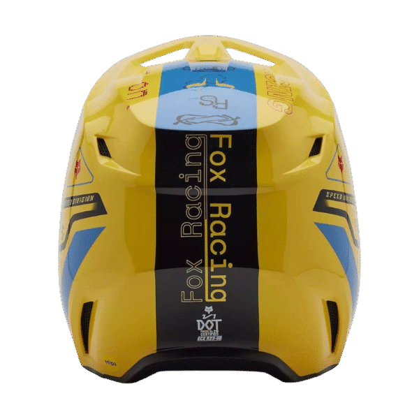 CAPACETE FOX V1 RACE SPEC YLW/BLU/BLK - Image 4