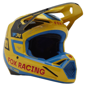 CAPACETE FOX V1 RACE SPEC YLW/BLU/BLK