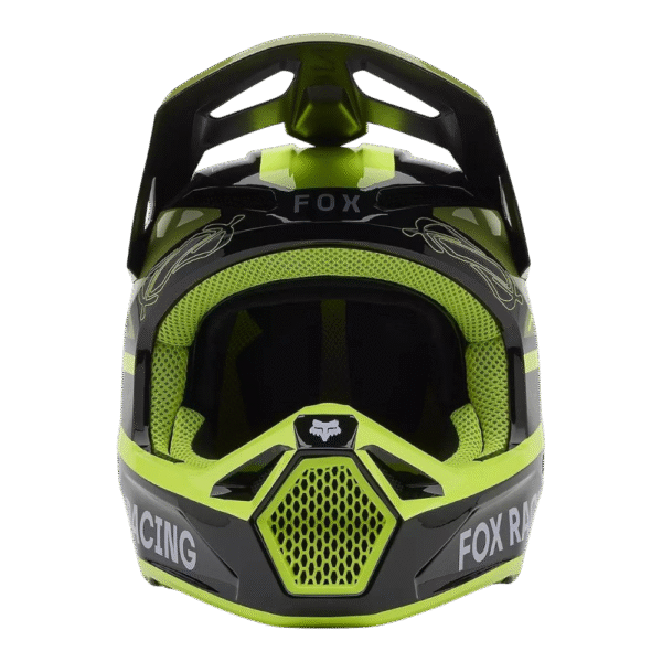 CAPACETE FOX V1 RACE SPEC YLWFLU/BLK/GRNMLT - Image 3