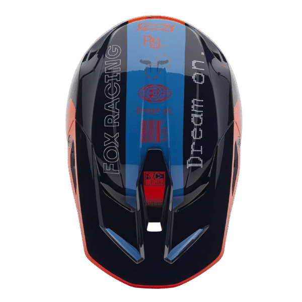 CAPACETE FOX V1 RACE SPEC REDFLU/BLU - Image 4