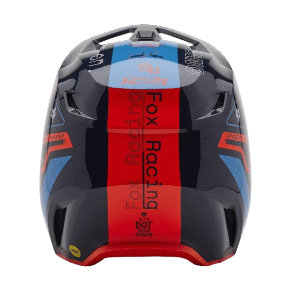 CAPACETE FOX V1 RACE SPEC REDFLU/BLU - Image 3