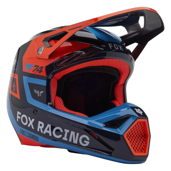 CAPACETE FOX V1 RACE SPEC REDFLU/BLU