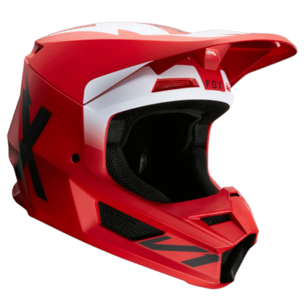 CAPACETE FOX V1 WERD FLM RED/WHT/BLK