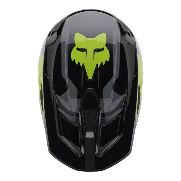 CAPACETE FOX V1 LEAN BLK/GRY/YLWFLU - Image 4