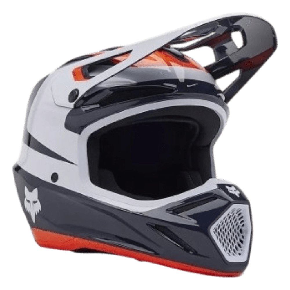 CAPACETE FOX V3 DIVIDER DKBLU/RED/WHT 1 CAPACETE FOX V3 DIVIDER DKBLU/RED/WHT
