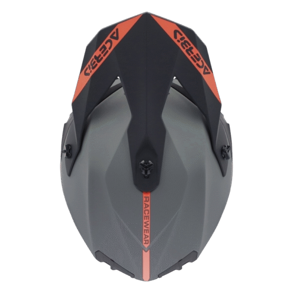 CAPACETE ACERBIS LINEAR SOLID GRY/ORG - Image 10