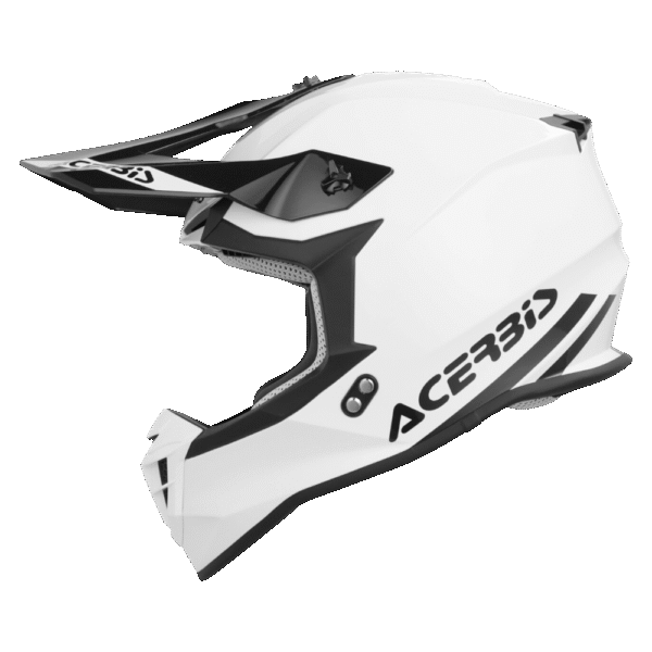 CAPACETE ACERBIS LINEAR SOLID WHT/BLK - Image 3