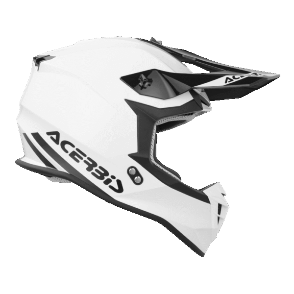 CAPACETE ACERBIS LINEAR SOLID WHT/BLK - Image 2
