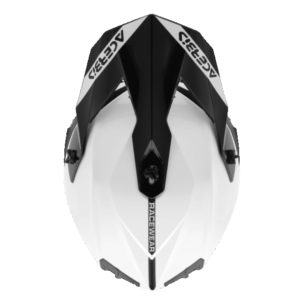 CAPACETE ACERBIS LINEAR SOLID WHT/BLK - Image 6