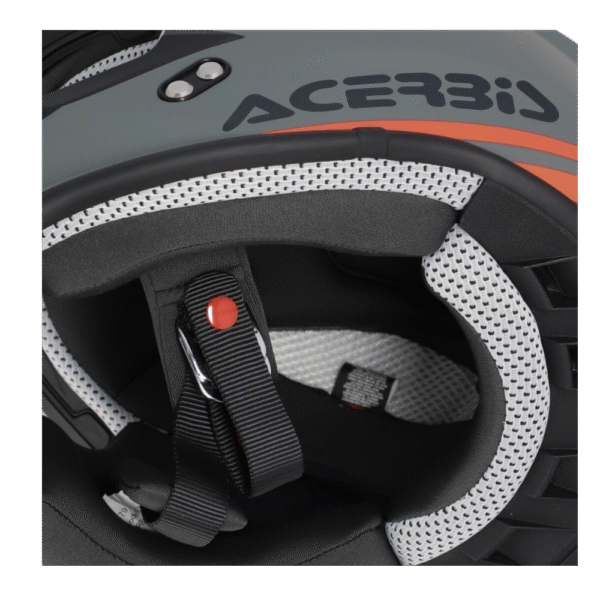 CAPACETE ACERBIS LINEAR SOLID GRY/ORG - Image 7