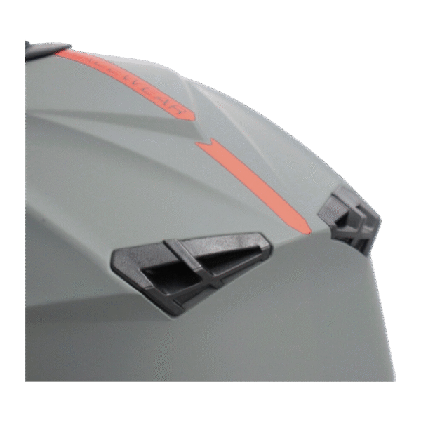 CAPACETE ACERBIS LINEAR SOLID GRY/ORG - Image 5