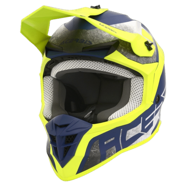 CAPACETE ACERBIS LINEAR BLU/YLWFLU