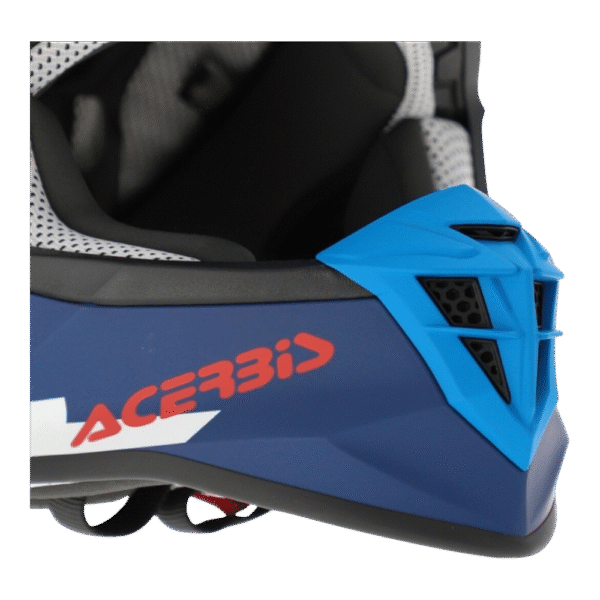 CAPACETE ACERBIS LINEAR GRAPHIC DKBLU/BLU/WHT/RED - Image 4