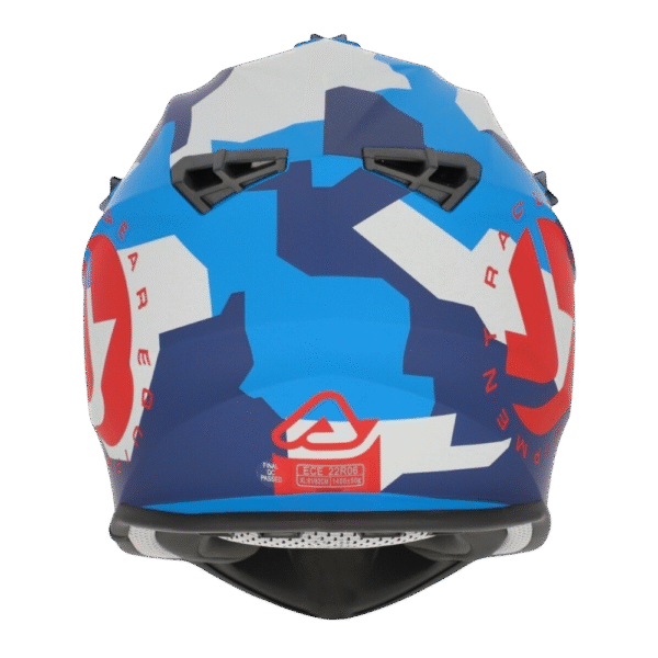 CAPACETE ACERBIS LINEAR GRAPHIC DKBLU/BLU/WHT/RED - Image 8