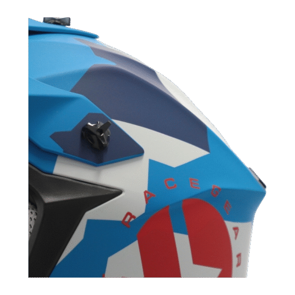 CAPACETE ACERBIS LINEAR GRAPHIC DKBLU/BLU/WHT/RED - Image 6