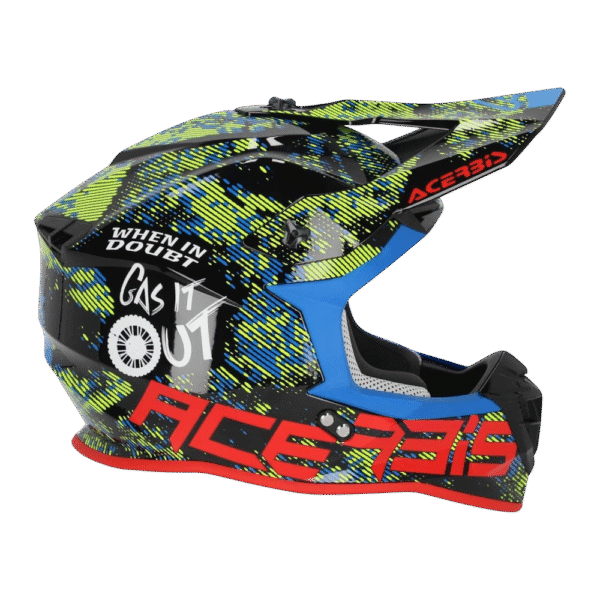 CAPACETE ACERBIS LINEAR GRAPHIC WHT/BLK/MULTI - Image 2