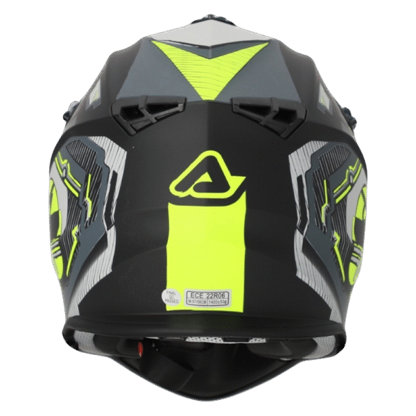 CAPACETE ACERBIS LINEAR GRAPHIC BLK/YLWFLU/GRY - Image 5