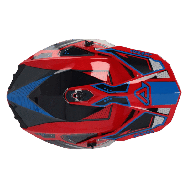 CAPACETE ACERBIS LINEAR GRAPHIC RED/BLU/GRY - Image 6