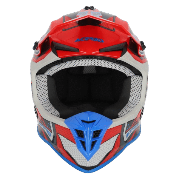 CAPACETE ACERBIS LINEAR GRAPHIC RED/BLU/GRY - Image 4