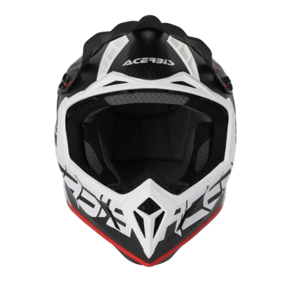 CAPACETE ACERBIS STEEL CARBON BLK/RED/WHT - Image 4