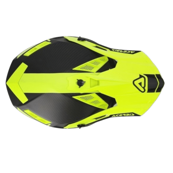CAPACETE ACERBIS STEEL CARBON BLK/YLWFLU - Image 6