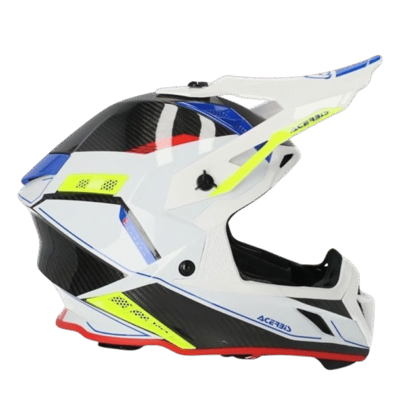 CAPACETE ACERBIS STEEL CARBON WHT/BLK/MLT - Image 2