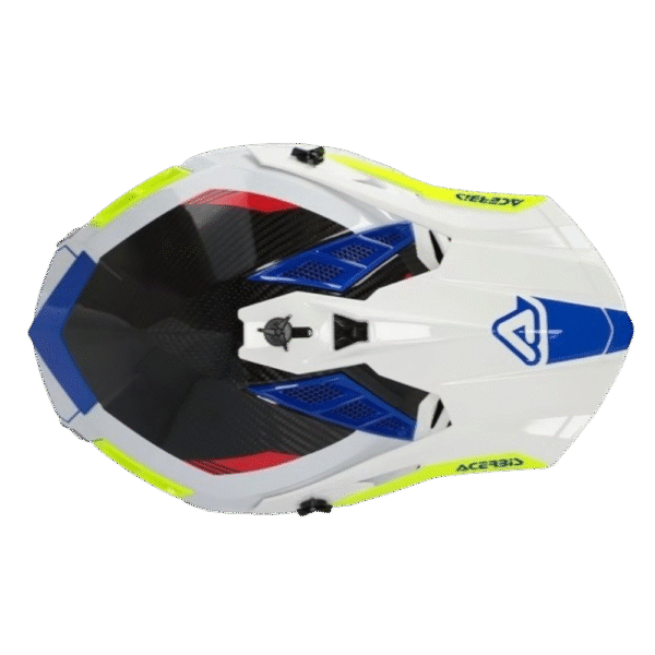 CAPACETE ACERBIS STEEL CARBON WHT/BLK/MLT - Image 5
