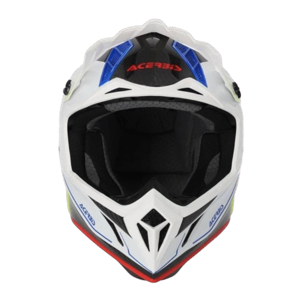 CAPACETE ACERBIS STEEL CARBON WHT/BLK/MLT - Image 3