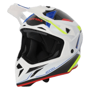 CAPACETE ACERBIS STEEL CARBON WHT/BLK/MLT