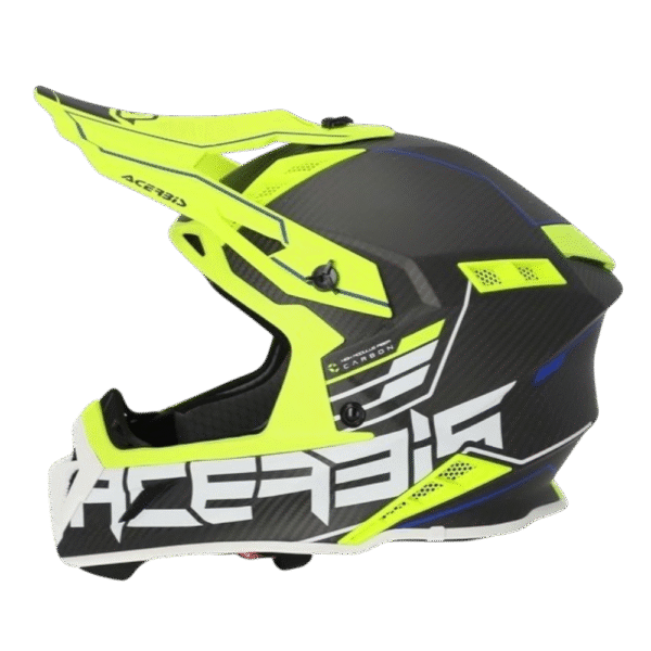 CAPACETE ACERBIS STEEL CARBON BLK/YLWFLU/WHT - Image 3