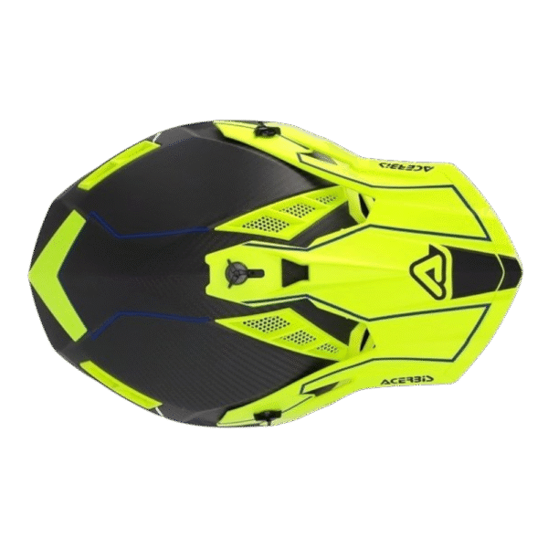 CAPACETE ACERBIS STEEL CARBON BLK/YLWFLU/WHT - Image 6