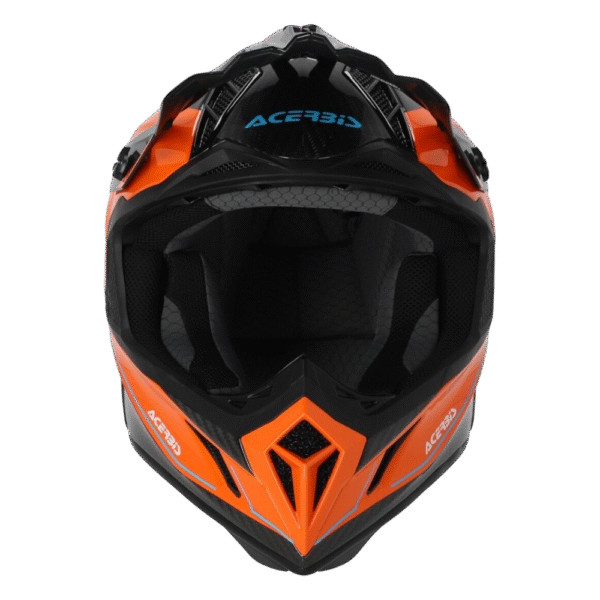 CAPACETE ACERBIS STEEL CARBON ORG/BLK GLOSS - Image 4