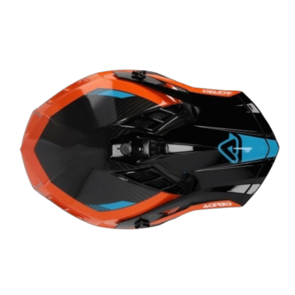 CAPACETE ACERBIS STEEL CARBON ORG/BLK GLOSS - Image 5