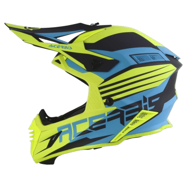 CAPACETE ACERBIS X-TRACK VTR YLWFLU/BLU/BLK - Image 3