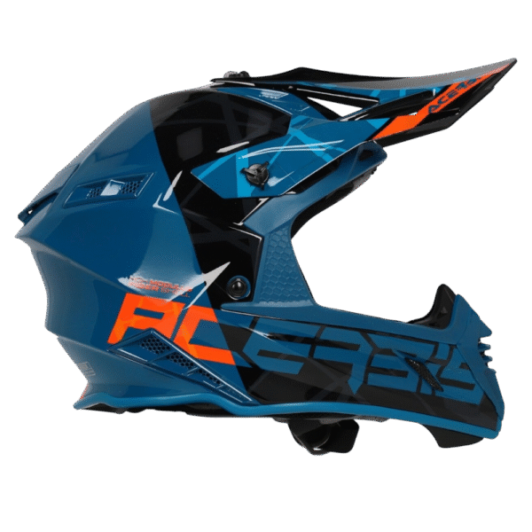 CAPACETE ACERBIS X-TRACK VTR BLUPTL/BLK/ORG - Image 2