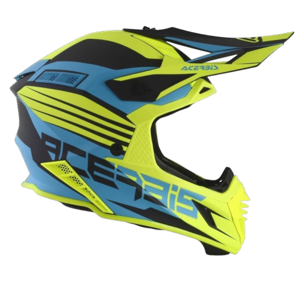 CAPACETE ACERBIS X-TRACK VTR YLWFLU/BLU/BLK - Image 2