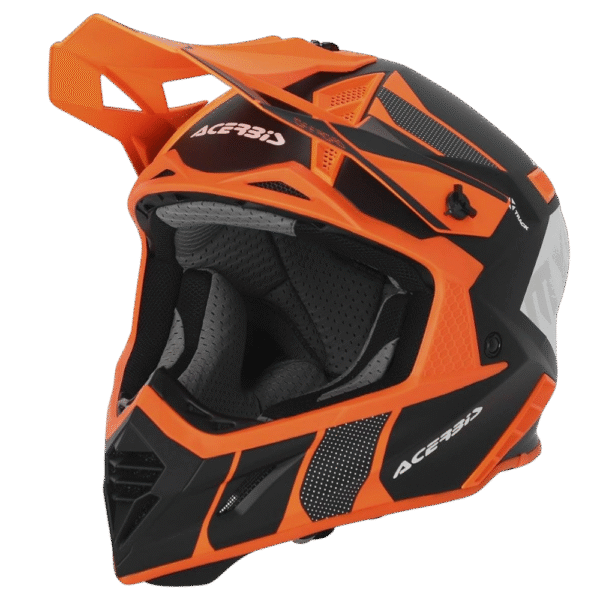CAPACETE ACERBIS X-TRACK VTR BLK/ORG/WHT