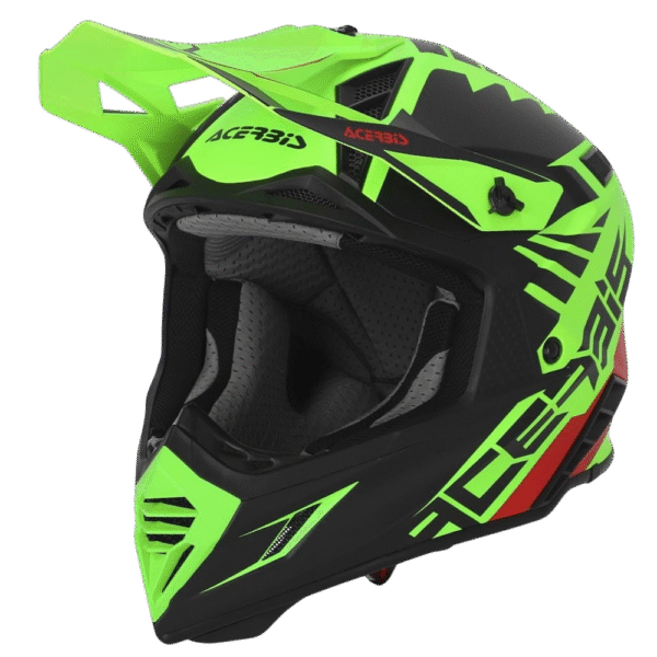 CAPACETE ACERBIS X-TRACK VTR GRNFLU/BLK