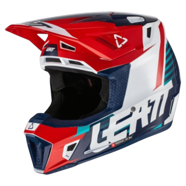 CAPACETE LEATT 7.5 V.22 SET RED/BLU/WHT