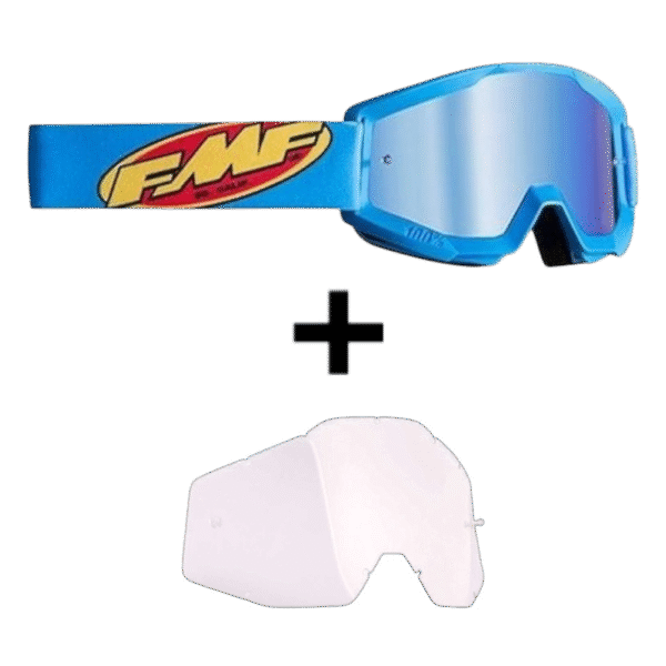 ÓCULOS 100% FMF EDITION POWERCORE BLU CYAN - Image 7