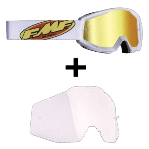 ÓCULOS 100% FMF EDITION POWERCORE WHT - Image 10
