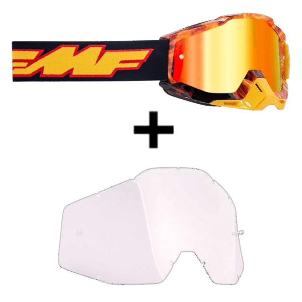 ÓCULOS 100% FMF EDITION POWERBOMB SPARK BLK/YLW/ORG - Image 8