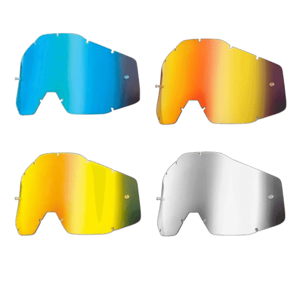 LENTES ÓCULOS 100% GERAÇÃO 1 / 100% FMF EDITION - STRATA ACCURI RACECRAFT ESPELHADA